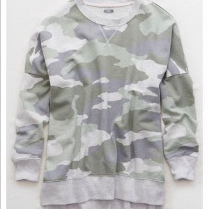 American Eagle Aerie camo sweatshirt